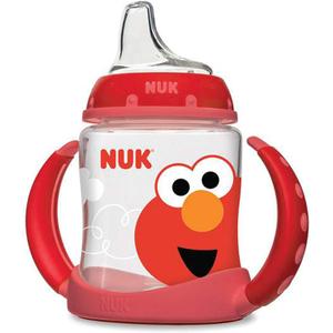 NUK Sesame Street Learner Cup, 5 Ounce Elmo  BPA Free, Spill Proof Sippy Cup