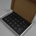 Foloda Wireless Number Pads, Numeric Keypad Numpad 22 Keys Portable 2.4 GHz Financial Accounting Number Keyboard Extensions 10 Key for Laptop, PC, Desktop, Surface Pro, Notebook (Black)