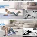 Pilates Board - Updated Pilates Reformer Machine Set, Multi-Purpose Foldable Pilates Reformer Board for Home, 6 in 1 Pilates Sliding Board