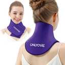 ONLYCARE Neck Ice Pack Wrap Gel - Upgraded Shoulder Ice Packs for Injuries Reusable, Hot and Cold Compress Ice Packs for Neck, Relief of Pain, Swelling, Sprains, Office Pressure