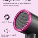 ANNLARY Hair Dryer with Comb | 1800W Blow Dryer with Diffuser for Curly Hair | Plasma Ionic Hairdryer for Frizz Control | Foldable & Protable Design for Travel | 6.5 ft ALCI Cord for Women and Men