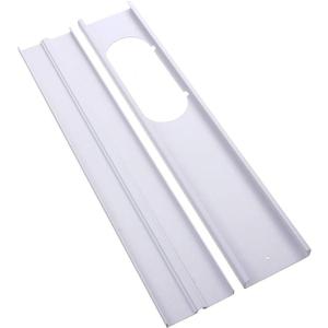 2pcs 26" Adjustable Window Slide Kit Plate Air Conditioner Wind Shield For Portable Air Conditioner