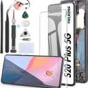 OLED Screen for Samsung Galaxy S20 Plus 5G G986 Screen Replacement for Samsung Galaxy S20 Plus G985 LCD Display Touch Screen Digitizer Assembly Replacement with Toolswith Fingerprint, Black Frame