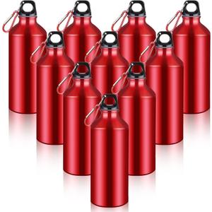 CHENGU Aluminum Water Bottle 20 oz Reusable Bottles Lightweight Leak Proof Aluminum Sports Travel Bottles with Twist Cap Buckle for Gym, Hiking, Cycling, Camping, Fishing