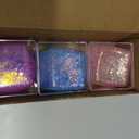 Glitter Square Squishy Cube - Slow Rise Stress Cubes for Adults, Ice Cube Squishy Fidget Toys for Kids Malt Sugar Stress Balls for Anxiety Relief(Blue/Pink/Purple)