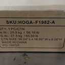 Tribesigns 63 Inch Executive Desk with File Cabinet, L Shaped Office Desk with Drawers and Storage Shelves, Business Furniture Set Workstation for Home Office, Gray and Black