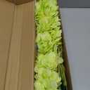 Kimura's Cabin 6pcs Green Silk Hydrangea Artificial Flowers Fake Hydrangeas with Stems Faux Hydrangea Bouquets for Wedding Arrangements Home Party Table Decoration (Lime Green)