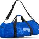 Fitdom 90L Large Mesh Duffle Bag for Scuba Dive or Snorkel Equipment. Best for Water Sports & Beach Activities like Swimming, Diving & Snorkeling. Perfect for Travel, Storage Swim Gym Gears & Balls
