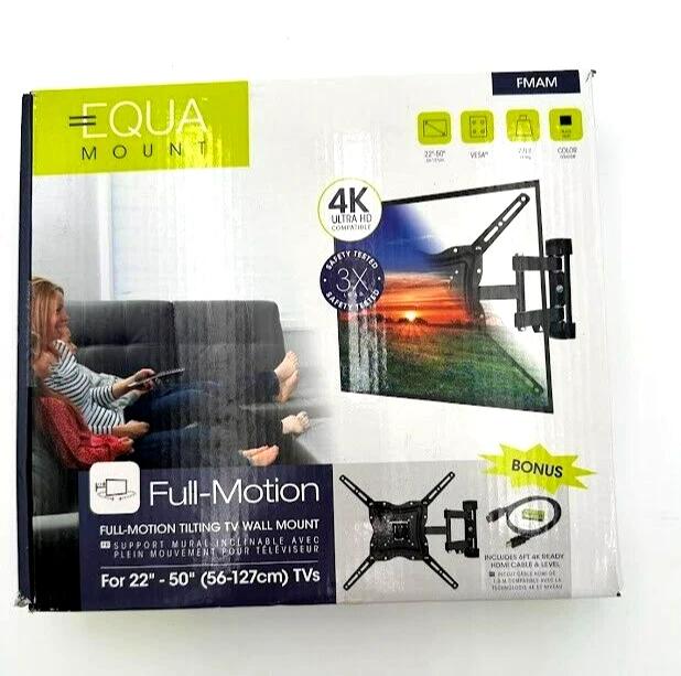 Equa Mount Full Motion Tilting TV Wall Mount for 22" to 50" TVs - Small TV Mount