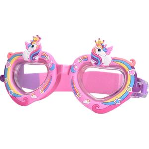 RARITYUS Cute Cartoon Pattern Swim Goggles Waterproof Anti Fog Swimming Goggles for Youth Kids Child