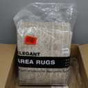 8x10 Area Rugs Living Room: Washable Large Vintage Rug Neutral Non-Slip Soft Stain Resistant Indoor Carpet for Bedroom Nursery Dining Room Under Table Bed Home House Office Playroom - Brown