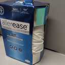 AllerEase Waterproof Mattress Protector Stain Protection Twin Size Allergen Barrier Hot Water Washable Machine Washable Durable Zippered Knit Mattress Cover Stretch Corners (White)