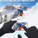 RIGWARL Waterproof Gloves for Cold Weather with 3M Thinsulate, Extreme Cold Winter Snow Glove 7 Layer Thermal Men Women/Youth (117 Colder Plus-(85% Warm&waterproof)-black)