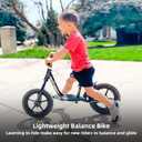 JOYSTAR 10"/12" Toddler Balance Bike for Girls & Boys, Ages 18 Months to 5 Years, Kids Push Bike with Footrest & Adjustable Seat Height, First Birthday Gifts for 2-5 Boys Girls
