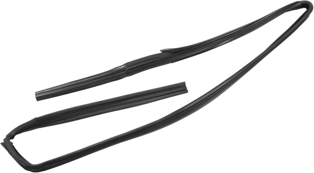 Motoforti Door Window Run Channel Seal, Weatherstrip Glassrun Channel Seal Strip, for Toyota Hilux 1988-1997, Rubber, Front Left, No.6815189110, Black, 1 Pc