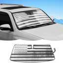 Windshield Sunshade Sun Shade Heat Shield Window Sun Visor Mat Compatible with Toyota 4Runner 2010-2023, US Flag