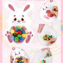 24 Pack Kids Easter Cards for Classroom Exchange - Bubble Gum Machine Design with Round Holders, DIY Bunnies Eggs Chick Candy Cards for School Spring Party Favors, Gifts, Crafts & Rewards (6 Styles)