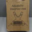 Adjustable Weighted Vest for Women Men, 4-10lb/12-18lb/ Vest with 6 Ironsand Weights, Weight Vest with Reflective Strip for Running, Walking, Exercise, Strength Training (Black, 4-10LB)