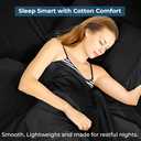 Royale Linens 100% Organic Cotton Full Flat Sheet Only - Super Soft - Percale Top Sheets - Full Flat Sheet Sold Separately - Breathable, Cool & Crisp Black Sheets Only (81" x 96", Black)