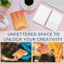 SNNDER Retro Boho Sun Sunrise Sunset Sunshine Spiral Notebooks, Aesthetic Notebook for Note Taking, Vintage Boho Journal Notebook Gifts for Women Teen Girls, 5.5x8.3 Inch