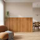 Garvee Wood Grain Wainscoting Wall Panel Kit,8PCS 38.58"*9.84" PS Decorative Accent Wall Panel for Kitchen Living Room Hallway Home Decor Covers 21sq.ft
