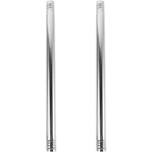 Pack of Flag Pole Extenders: Stainless Steel Extension Rod for 1 Inch Diameter Flagpole - Outdoor Banner Stick Replacement Section Hardware Accessory Silver