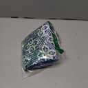 Designer Throw Pillow Covers Set of 2,Chinoiserie Blue Elegant Linen with Striped Floral Pattern Pillow Cover,Decorative Lumbar Pillowcases Cushion for Bed Living Room Outdoor Car,12"x20