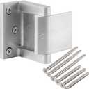 Hotel Security Door Lock with Stainless Steel Screws,Privacy Door Latch for in-Swinging Doors Extra High Home Door Security Lock(Silver-1 Pack)