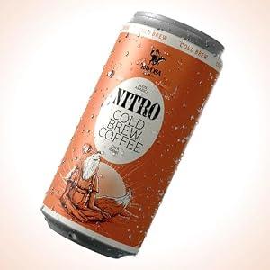 Raposa Nitro Cold Brew Ready to Drink Coffee 250ml - 8.45oz - Dairy Free - Cold brew ready to drink, Non GMO, No Artificial Anything - 225mg Caffeine (Classic Dark Roast). Best by: 31/03/2027