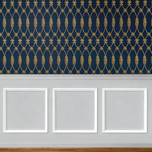 COUKIU Pre-Cut 3 Set Peel and Stick Wall Molding Trim Kit, 20" x20" Premade Wainscoting Panels, Self Adhesive Moulding Panel for Interior Walls Picture Frame