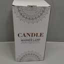 Candle Warmer Lamp with Timer, Dimmable Electric Candles Wamer Adjustable Height, Gifts for Women Mom, Glass Modern Candle Melter Lamp, Amber