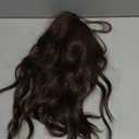 UDU 20 Inch Wavy Hair Topper for Women with Thinning Hair, Long Wavy Hairpiece Clip in, Natural Looking Crown Topper with Parting, Heat Resistant Synthetic Hair, Lightweight & Breathable Wiglet (Brunette Brown Balayge with Dark Root)