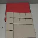 ZOBER Christmas Ornament Storage Box - Stores 64 3" Ornaments, With Dividers - Ornament Organizer Storage Box, Durable Christmas Containers Holder, Dual Zipper - Red