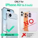 TUCCH Wallet Case for iPhone Air (6.5-Inch) 2025, Wrist Strap | RFID Blocking 4 Card Holders | Stand | Shockproof TPU Shell | PU Leather | Magnetic | Protective Flip Cover | Light Blue