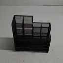 Marbrasse Mesh Pen Holder for Desk, Multi-Functional Pencil Organizer with Drawer, Desk Organizers and Accessories for Office Art Supplies (Black)