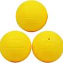 Spike Replacement Balls 3.5inch Yellow Soft Balls 3-Pack for Round Net Game Pool Game Mini Volleyball