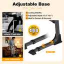 Couch Stand Assist for Elderly, Adjustable Chair Assist for Elderly Sit to Stand, Heavy-Duty Senior Lifting Devices & Standing Aids for Seniors, 400lbs Capacity, Black Carbon Steel