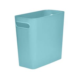 Versatile 1.8 Gallon Plastic Trash Can - The Compact Bin for Bathroom, Kitchen, or Home Office - Green