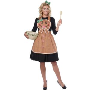 California Costumes Women's Gingerbread Apron - Adult Costume Adult Costume, Tan, One Size