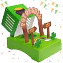 RunNico St. Patrick's Day Leprechaun Trap Kit - St. Patrick's Day DIY Craft Kit - Saint Patricks Day Party Supplies to Catch a Leprechaun for Saint. Partrick Day Home Party Festival Decor(Cage)