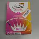 BIC Soleil Smooth Colors Women's Disposable with 3 Blade Razors, Vibrant Handles and Moisture Strip, 14-Pack