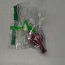 Sumind 11 Inch Red Velvet Finial Christmas Tree Topper Vintage Spherical Tree Topper Velvet Finial Mid Century Christmas Ornament for Home Xmas Holiday Party Decorations