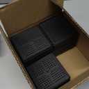 Bed Risers 1 inch, 2 inch, 3 inch, 4 inch Heavy Duty, Adjustable Furniture Riser for Table Desk Couch Sofa Chair Recliner Leg Frame Dorm, Stackable Bed Raisers Blocks (Black 12 Pack, 1+1+1 inch)