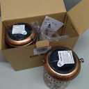 Kaixoxin 2 Pack Solar Garden Decor Metal Lantern Sunflower Table Lamp Bronze Outdoor Dercoration Great Gift for Women Mon Grandma Hanging Lights for Patio Courtyard Garden