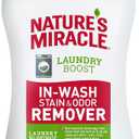 Natures Miracle Laundry Boost In-Wash Stain and Odor Remover, 32 Ounces, Laundry Stain and Odor Removing Additive For All Machines