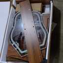 71" Tall Arched Kitchen Pantry, Modern Fluted Wood Storage Cabinet with Doors, Adjustable Shelves, Organizer, Versatile Cupboard for Kitchen, Living Room, Dining Room, Bathroom, Walnut