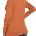 VIISHOW Women's Turtleneck Sweater Long Sleeve Cozy Warm Sweater Casual Lightweight Soft Pullover Jumper Tops (Orange, S)
