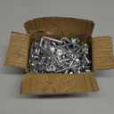 QWORK Universal Pallet Rack Safety Bolt - Heavy-Duty Drop Pins for Shelving Systems, 100 Pcs - Carbon Steel, 5/16" Diameter, 2-1/4" Length, J Bolt Design, M8x57mm