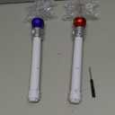 Fleeting Time Light Up Frozen Snowflake Wand- Snowflake Spinning Wands,Magic Wand Rotating Toy for Girls and Boys, Magic Princess Sensory Toys,Christmas & Birthday Gift (Red+Blue)