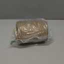 Natural Jute Twine, 8MM x 100FT Jute Rope Roll, Heavy Duty Thick Twine for Cat Scratching Post, Bundling, Gardening and DIY Crafts
